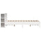 vidaXL Bookcase Bed without Mattress White 135x190 cm Double Solid Wood Pine