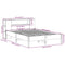 vidaXL Bookcase Bed without Mattress White 135x190 cm Double Solid Wood Pine