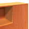 vidaXL Bookcase Bed without Mattress Wax Brown 135x190 cm Double Solid Wood Pine