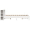 vidaXL Bookcase Bed without Mattress White 120x190 cm Small Double Solid Wood Pine