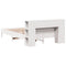 vidaXL Bookcase Bed without Mattress White 120x190 cm Small Double Solid Wood Pine