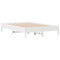 vidaXL Bookcase Bed without Mattress White 120x190 cm Small Double Solid Wood Pine
