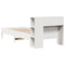 vidaXL Bookcase Bed without Mattress White 100x200cm Solid Wood Pine