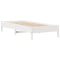 vidaXL Bookcase Bed without Mattress White 100x200cm Solid Wood Pine