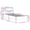 vidaXL Bookcase Bed without Mattress White 100x200cm Solid Wood Pine