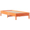 vidaXL Bookcase Bed without Mattress Wax Brown 100x200cm Solid Wood Pine