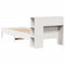 vidaXL Bookcase Bed without Mattress White 90x190 cm Single Solid Wood Pine