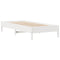 vidaXL Bookcase Bed without Mattress White 90x190 cm Single Solid Wood Pine