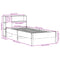 vidaXL Bookcase Bed without Mattress White 90x190 cm Single Solid Wood Pine