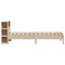 vidaXL Bookcase Bed without Mattress 75x190 cm Small Single Solid Wood Pine