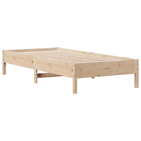 vidaXL Bookcase Bed without Mattress 75x190 cm Small Single Solid Wood Pine