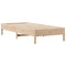 vidaXL Bookcase Bed without Mattress 75x190 cm Small Single Solid Wood Pine