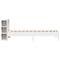 vidaXL Bookcase Bed without Mattress White 75x190 cm Small Single Solid Wood Pine