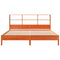 vidaXL Bookcase Bed without Mattress Wax Brown 180x200 cm Super King Solid Wood Pine