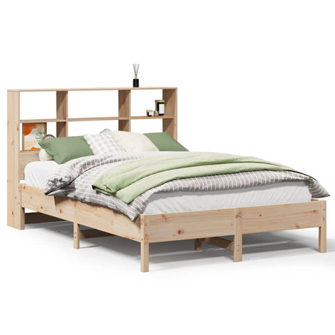 vidaXL Bookcase Bed without Mattress 150x200 cm King Size Solid Wood Pine