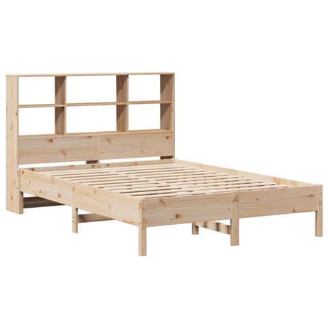 vidaXL Bookcase Bed without Mattress 150x200 cm King Size Solid Wood Pine