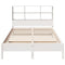 vidaXL Bookcase Bed without Mattress White 140x200 cm Solid Wood Pine