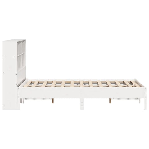 vidaXL Bookcase Bed without Mattress White 120x200 cm Solid Wood Pine
