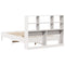 vidaXL Bookcase Bed without Mattress White 120x200 cm Solid Wood Pine