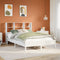 vidaXL Bookcase Bed without Mattress White 120x200 cm Solid Wood Pine