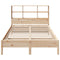 vidaXL Bookcase Bed without Mattress 135x190 cm Double Solid Wood Pine