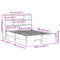 vidaXL Bookcase Bed without Mattress 135x190 cm Double Solid Wood Pine