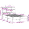 vidaXL Bookcase Bed without Mattress Wax Brown 135x190 cm Double Solid Wood Pine