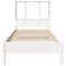 vidaXL Bookcase Bed without Mattress White 90x190 cm Single Solid Wood Pine