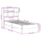 vidaXL Bookcase Bed without Mattress White 90x190 cm Single Solid Wood Pine