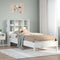 vidaXL Bookcase Bed without Mattress White 90x190 cm Single Solid Wood Pine
