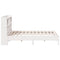 vidaXL Bookcase Bed without Mattress White 180x200 cm Super King Solid Wood Pine