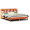 vidaXL Bookcase Bed without Mattress Wax Brown 180x200 cm Super King Solid Wood Pine