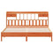vidaXL Bookcase Bed without Mattress Wax Brown 180x200 cm Super King Solid Wood Pine