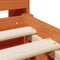 vidaXL Bookcase Bed without Mattress Wax Brown 180x200 cm Super King Solid Wood Pine