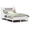 vidaXL Bookcase Bed without Mattress White 160x200 cm Solid Wood Pine