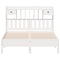 vidaXL Bookcase Bed without Mattress White 160x200 cm Solid Wood Pine