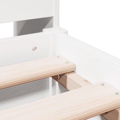 vidaXL Bookcase Bed without Mattress White 160x200 cm Solid Wood Pine
