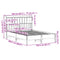 vidaXL Bookcase Bed without Mattress White 160x200 cm Solid Wood Pine