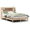 vidaXL Bookcase Bed without Mattress 150x200 cm King Size Solid Wood Pine