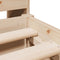 vidaXL Bookcase Bed without Mattress 150x200 cm King Size Solid Wood Pine