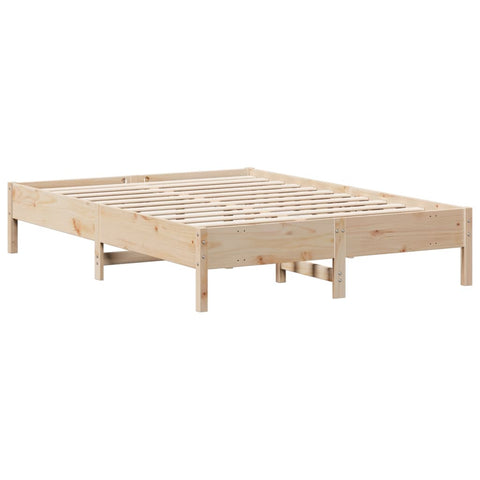 vidaXL Bookcase Bed without Mattress 140x200 cm Solid Wood Pine