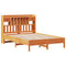 vidaXL Bookcase Bed without Mattress Wax Brown 140x200 cm Solid Wood Pine