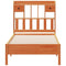 vidaXL Bookcase Bed without Mattress Wax Brown 100x200 cm Solid Wood Pine