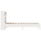 vidaXL Bookcase Bed without Mattress White 90x200 cm Solid Wood Pine