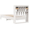 vidaXL Bookcase Bed without Mattress White 90x200 cm Solid Wood Pine