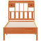 vidaXL Bookcase Bed without Mattress Wax Brown 90x200 cm Solid Wood Pine