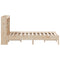 vidaXL Bookcase Bed without Mattress 140x190 cm Solid Wood Pine