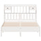 vidaXL Bookcase Bed without Mattress White 140x190 cm Solid Wood Pine