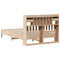 vidaXL Bookcase Bed without Mattress 135x190 cm Double Solid Wood Pine