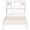 vidaXL Bookcase Bed without Mattress White 90x190 cm Single Solid Wood Pine